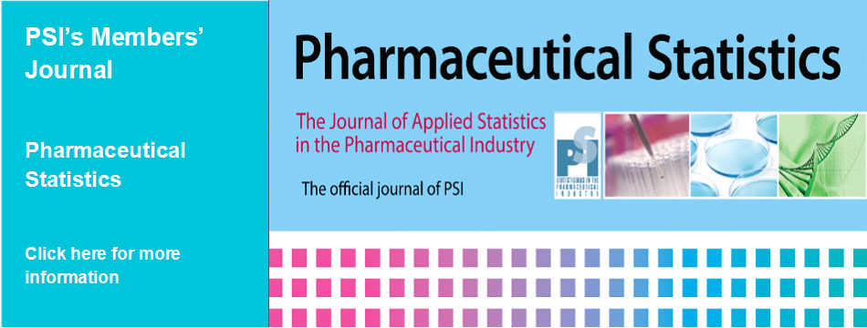 PSI's Member Journal - Pharmaceutical Statistics